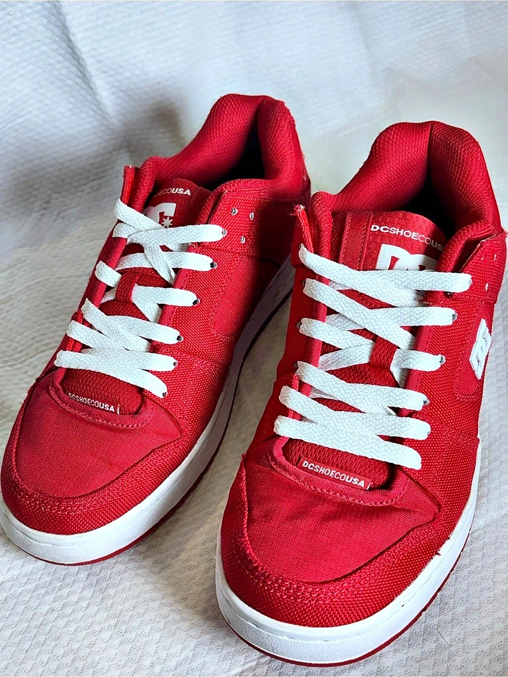 DC Shoes Court Graffik Red White Chunky Y2K Skate Sneakers Men’s US 8
